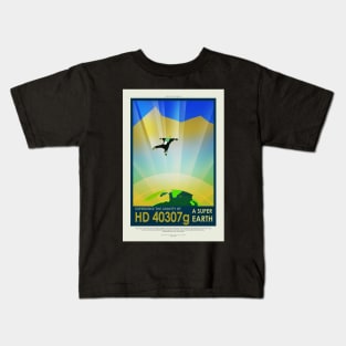 Super Earth, Travel Poster Kids T-Shirt